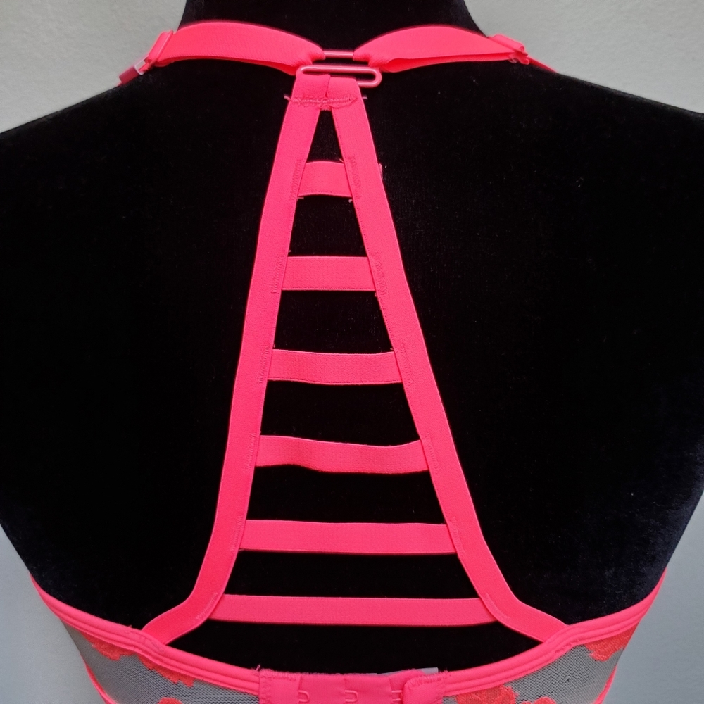 Pink Victoria's Secret 34D Lace Racerback Bra - Picture 6 of 16
